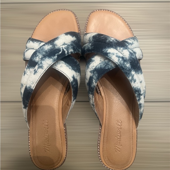 Madewell Shoes - Madewell Blue Tie-Dye Women's Mules